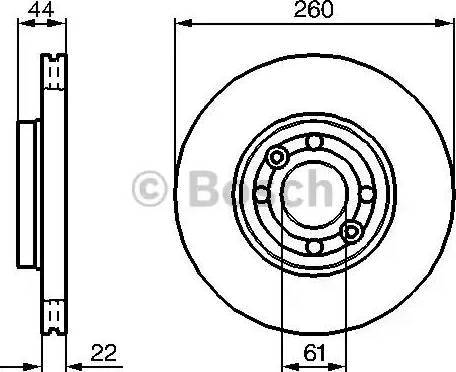 BOSCH 0 986 479 080 - Bremžu diski ps1.lv