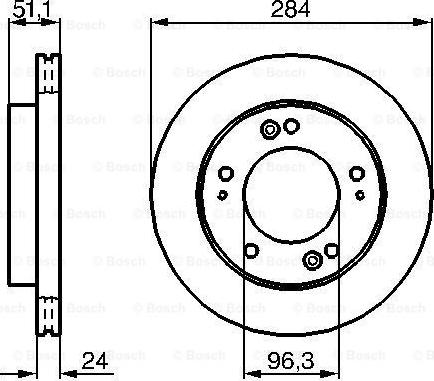 BOSCH 0 986 479 020 - Bremžu diski ps1.lv