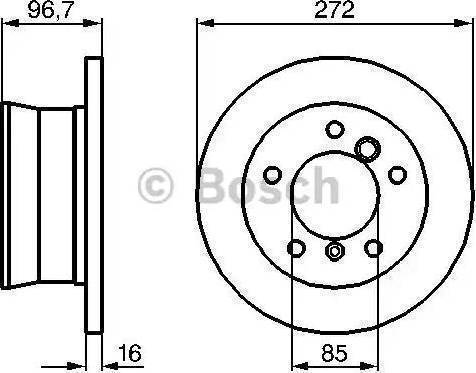 BOSCH 0 986 479 074 - Bremžu diski ps1.lv