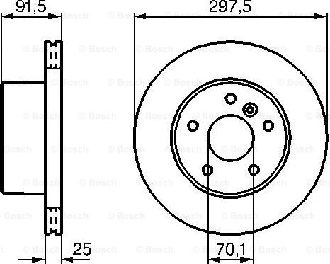 BOSCH 0 986 479 146 - Bremžu diski ps1.lv