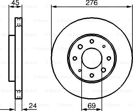 BOSCH 0 986 479 140 - Bremžu diski ps1.lv