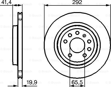 BOSCH 0 986 479 142 - Bremžu diski ps1.lv