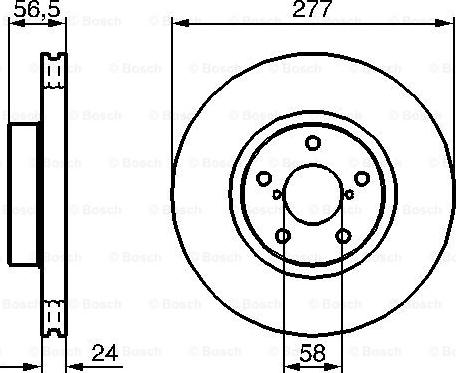 BOSCH 0 986 479 147 - Bremžu diski ps1.lv