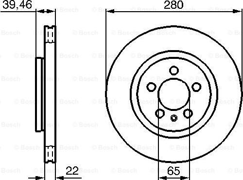 BOSCH 0 986 479 156 - Bremžu diski ps1.lv