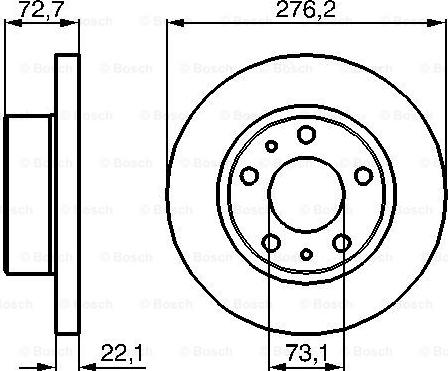 BOSCH 0 986 479 162 - Bremžu diski ps1.lv