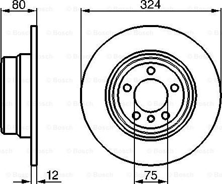 BOSCH 0 986 479 167 - Bremžu diski ps1.lv