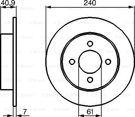 BOSCH 0 986 479 104 - Bremžu diski ps1.lv