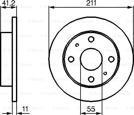 BOSCH 0 986 479 119 - Bremžu diski ps1.lv