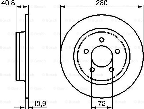 BOSCH 0 986 479 181 - Bremžu diski ps1.lv