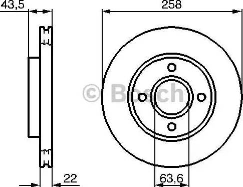 BOSCH 0 986 479 129 - Bremžu diski ps1.lv