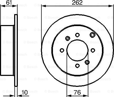 BOSCH 0 986 479 125 - Bremžu diski ps1.lv