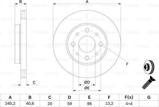 BOSCH 0 986 479 B76 - Bremžu diski ps1.lv