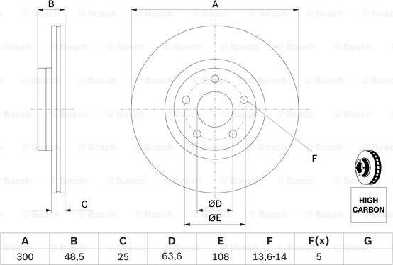 BOSCH 0 986 479 171 - Bremžu diski ps1.lv