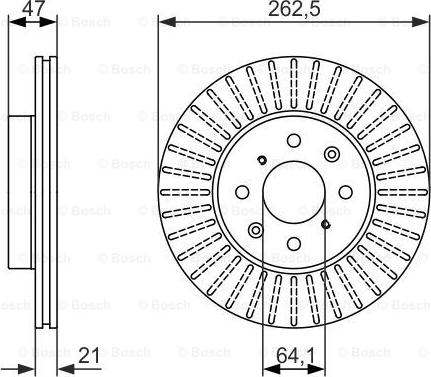 BOSCH 0 986 479 896 - Bremžu diski ps1.lv