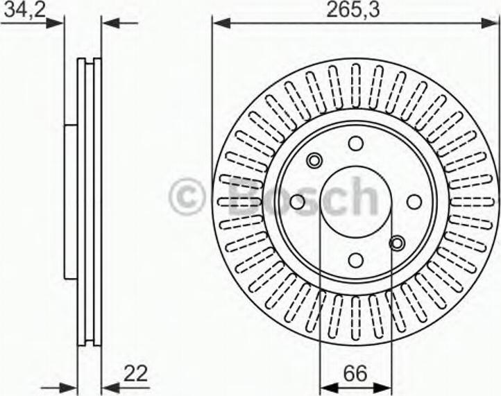 BOSCH 0 986 479 890 - Bremžu diski ps1.lv