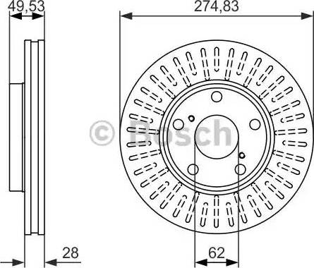 BOSCH 0 986 479 893 - Bremžu diski ps1.lv