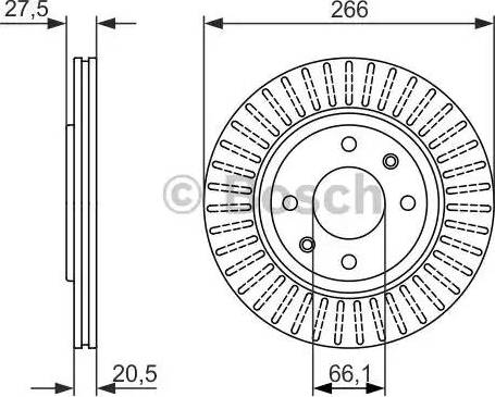 BOSCH 0 986 479 849 - Bremžu diski ps1.lv