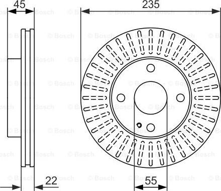 BOSCH 0 986 479 842 - Bremžu diski ps1.lv