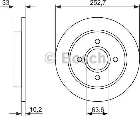 BOSCH 0 986 479 859 - Bremžu diski ps1.lv