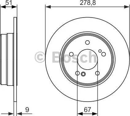 BOSCH 0 986 479 854 - Bremžu diski ps1.lv