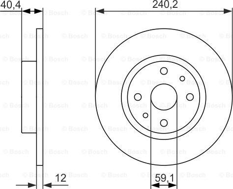 BOSCH 0 986 479 858 - Bremžu diski ps1.lv