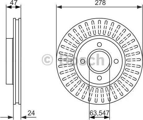 BOSCH 0 986 479 864 - Bremžu diski ps1.lv