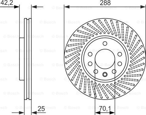 BOSCH 0 986 479 884 - Bremžu diski ps1.lv