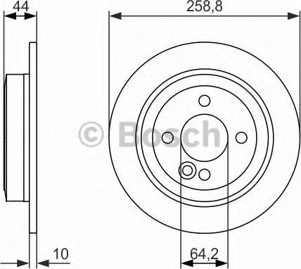 BOSCH 0 986 479 886 - Bremžu diski ps1.lv