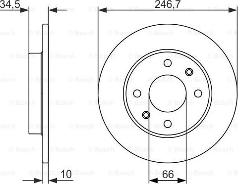 BOSCH 0 986 479 827 - Bremžu diski ps1.lv