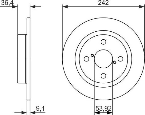 BOSCH 0 986 479 879 - Bremžu diski ps1.lv