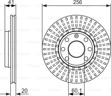 BOSCH 0 986 479 876 - Bremžu diski ps1.lv