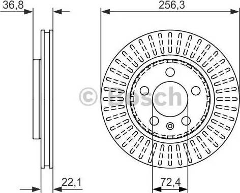 BOSCH 0 986 479 871 - Bremžu diski ps1.lv