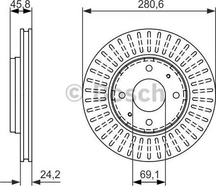 BOSCH 0 986 479 872 - Bremžu diski ps1.lv