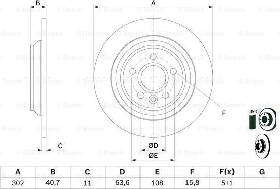 BOSCH 0 986 479 397 - Bremžu diski ps1.lv