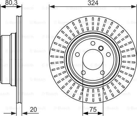 BOSCH 0 986 479 350 - Bremžu diski ps1.lv