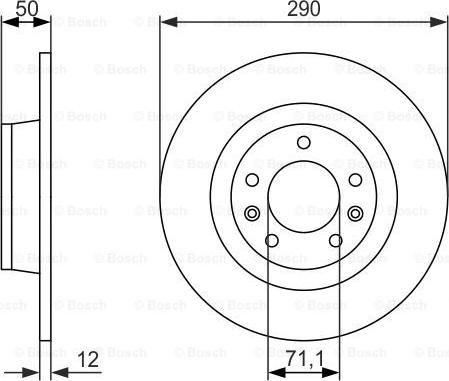 BOSCH 0 986 479 311 - Bremžu diski ps1.lv