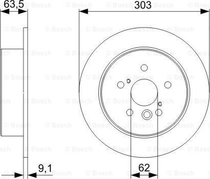 BOSCH 0 986 479 338 - Bremžu diski ps1.lv