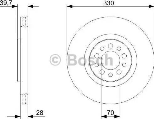 BOSCH 0 986 479 324 - Bremžu diski ps1.lv