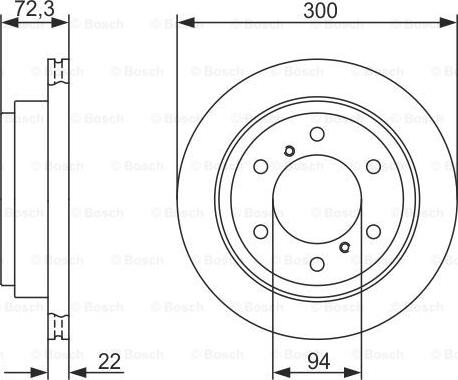 BOSCH 0 986 479 373 - Bremžu diski ps1.lv