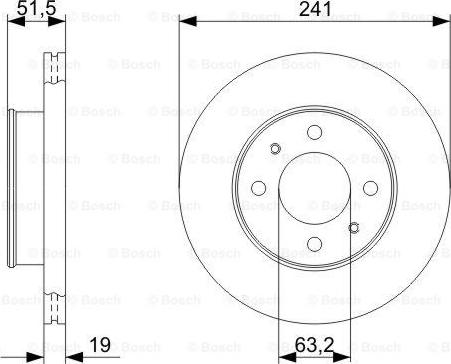 BOSCH 0 986 479 377 - Bremžu diski ps1.lv