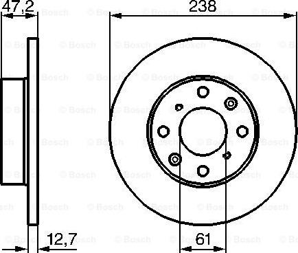 BOSCH 0 986 479 240 - Bremžu diski ps1.lv