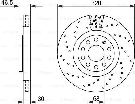 BOSCH 0 986 479 258 - Bremžu diski ps1.lv