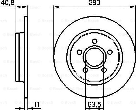 BOSCH 0 986 479 253 - Bremžu diski ps1.lv