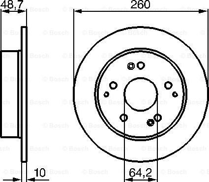 BOSCH 0 986 479 225 - Bremžu diski ps1.lv