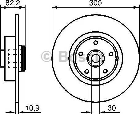 BOSCH 0 986 479 272 - Bremžu diski ps1.lv