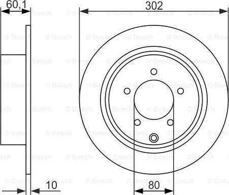 BOSCH 0 986 479 746 - Bremžu diski ps1.lv