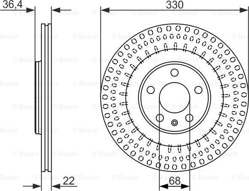 BOSCH 0 986 479 750 - Bremžu diski ps1.lv