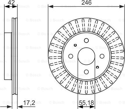 BOSCH 0 986 479 769 - Bremžu diski ps1.lv