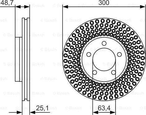 BOSCH 0 986 479 701 - Bremžu diski ps1.lv