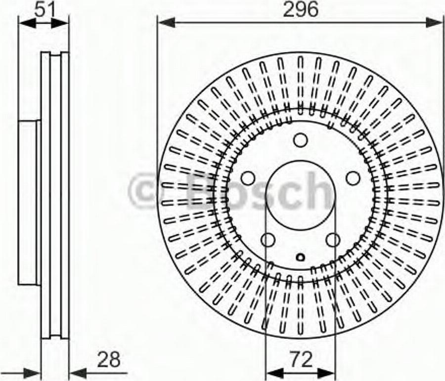 BOSCH 0 986 479 703 - Bremžu diski ps1.lv